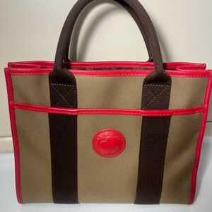 Authentic Hunting World Leather & Canvas Tote